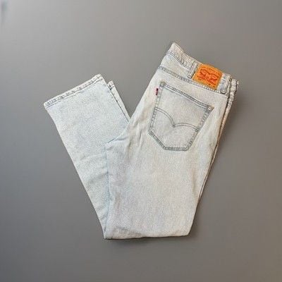 Levi’s 514 Denim Jeans 38x32 High Stretch Light Wash Classic Slim Straight Fit 6