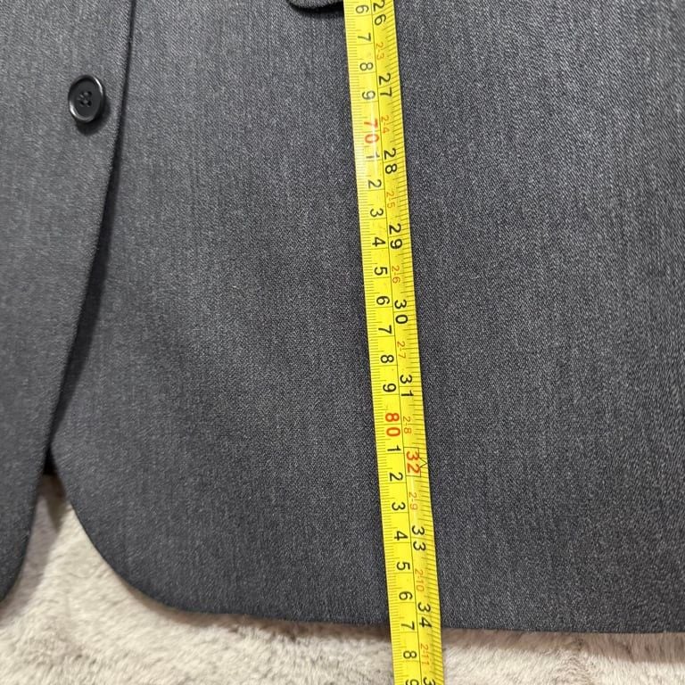 Manzoni Couture Men's Grey Wool Blazer Jacket 44R Italy Career Business 9
