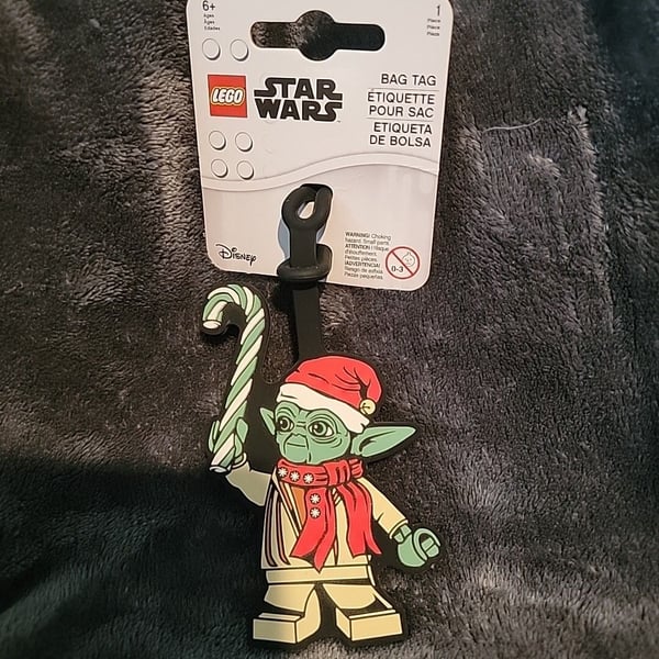 New LEGO Star Wars Christmas Holiday Yoda Luggage Bag Tag