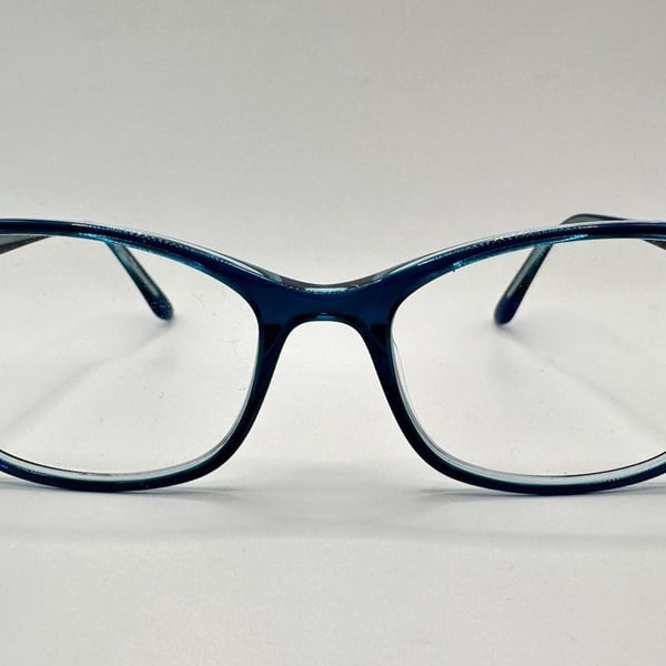Bebe Eyeglasses Frames BB5146 440 Teal Clear Cat Eye 54-17-140