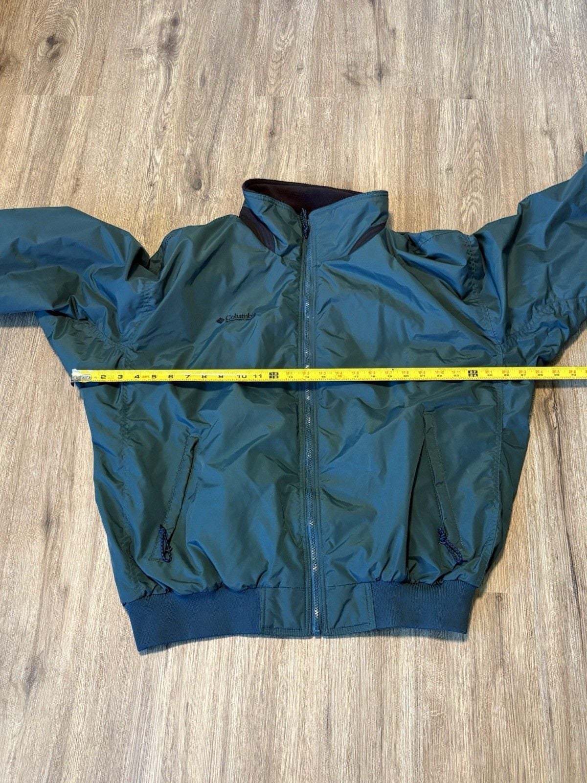 RARE VTG 2004 COLUMBIA FALMOUTH PARKA GREEN BLACK FLEECE JACKET MEN L Japan LL 11