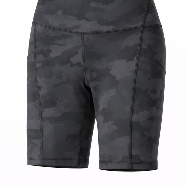 NWT Lululemon Align™ High-Rise Short 8” with Pockets in black camo
