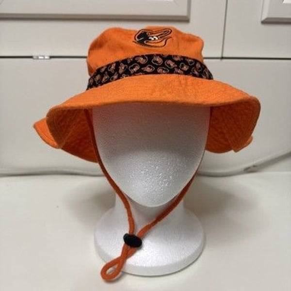 Baltimore Orioles Baseball Promo Giveaway Unisex Adult Bucket Beach Cap Hat 