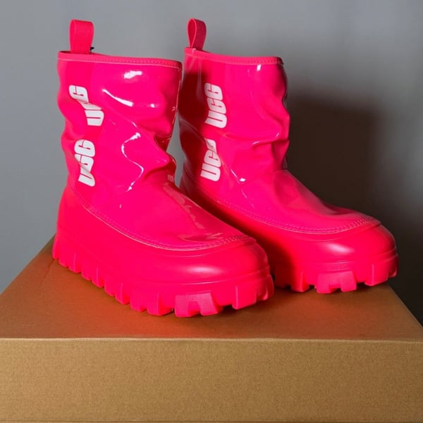 UGG W Classic Brellah Mini Women's Combat Boots Size 8