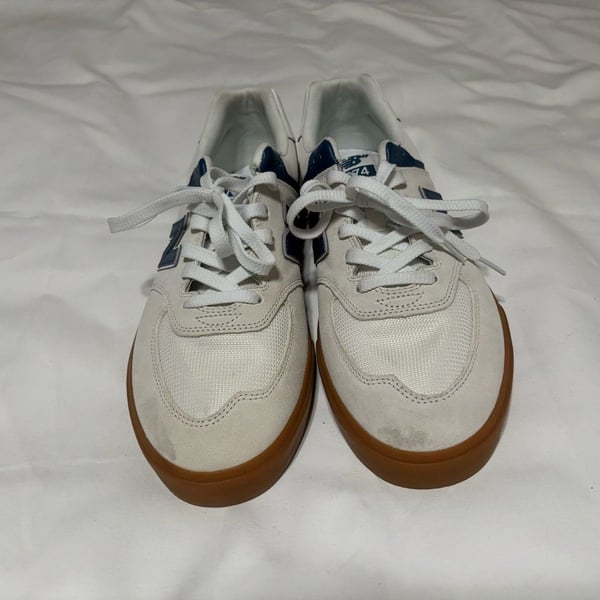 New Balance Numeric 574 Sea Salt Navy Gum Skate Shoes size 12