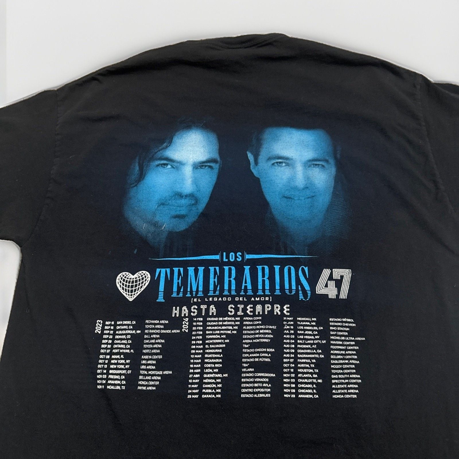 Los Temerarios ‘El Legado Del Amor 2023 Tour’ Size L Shirt 6