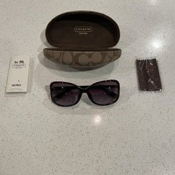 Coach Vintage Women's Sunglasses New Purple Designer Eyewear