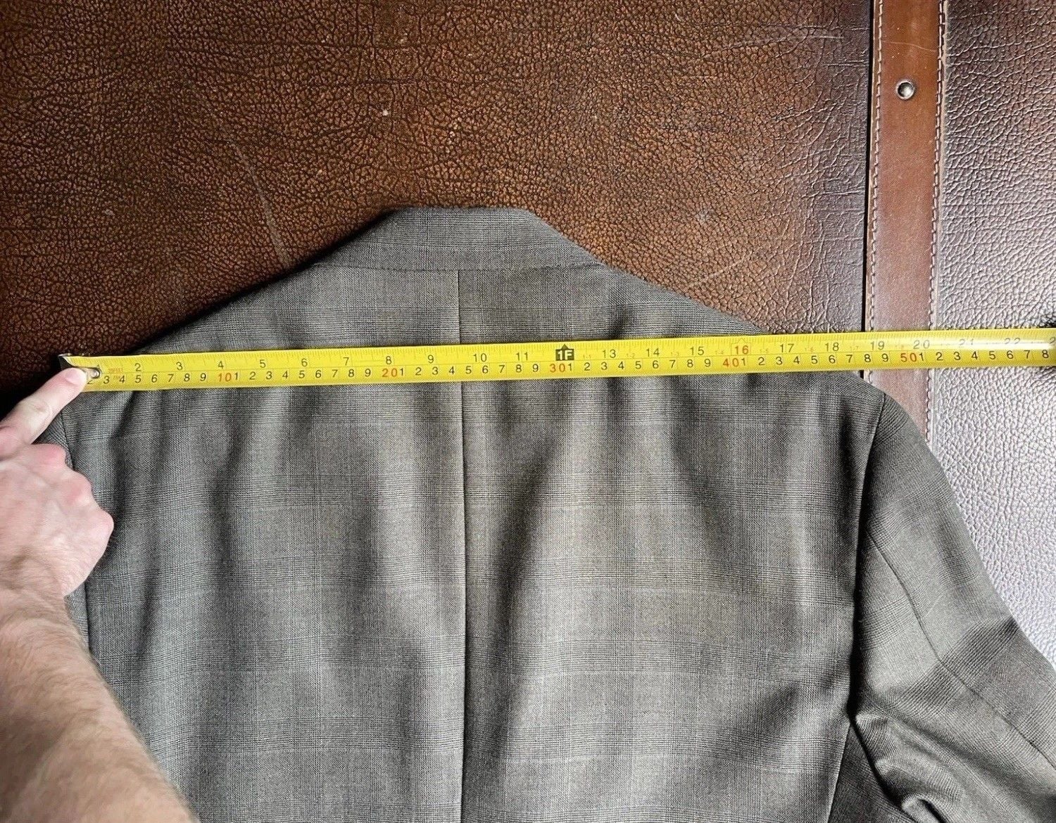 Brooks Brothers Blazer 44r Gray Glen Plaid Made in USA Vintage 90s 6