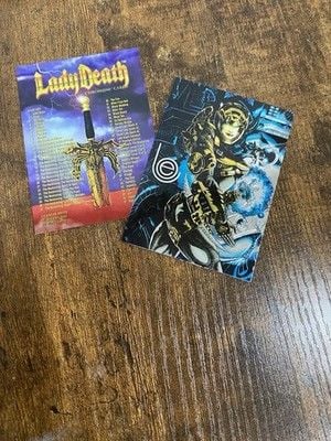 Lady Death Chromium Cards Series 1 1994 Chaos Comics Krome Complete Set 6