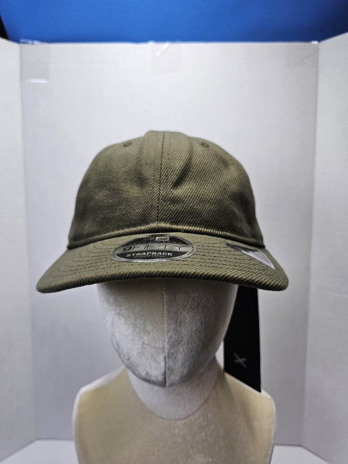 New Era Halley Stevensons 9FIFTY Retro Crown Waxed Cotton Olive Hat M/L 3