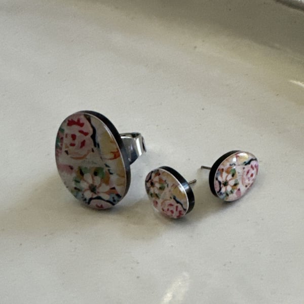 Gaudi Bijoux Spanish Artisan Designed Earrings and Ring Set