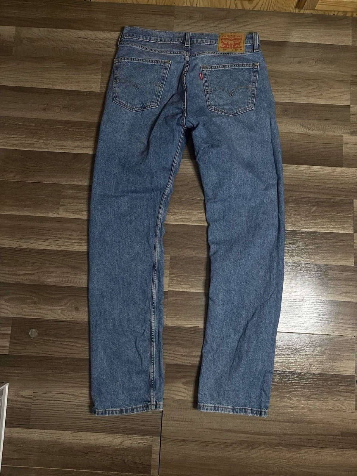 Levi's 505 Regular Fit Jeans Size 32x34 BlueDenim Straight Leg 6