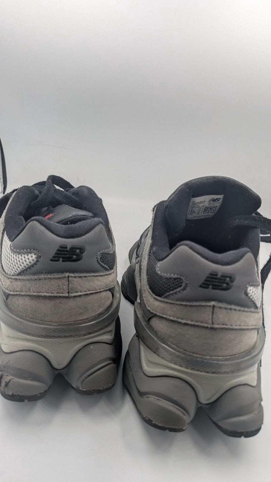 New Balance 9060 Black Castlerock Black/Gray Men's Low Top Lace-Up Sneakers 11