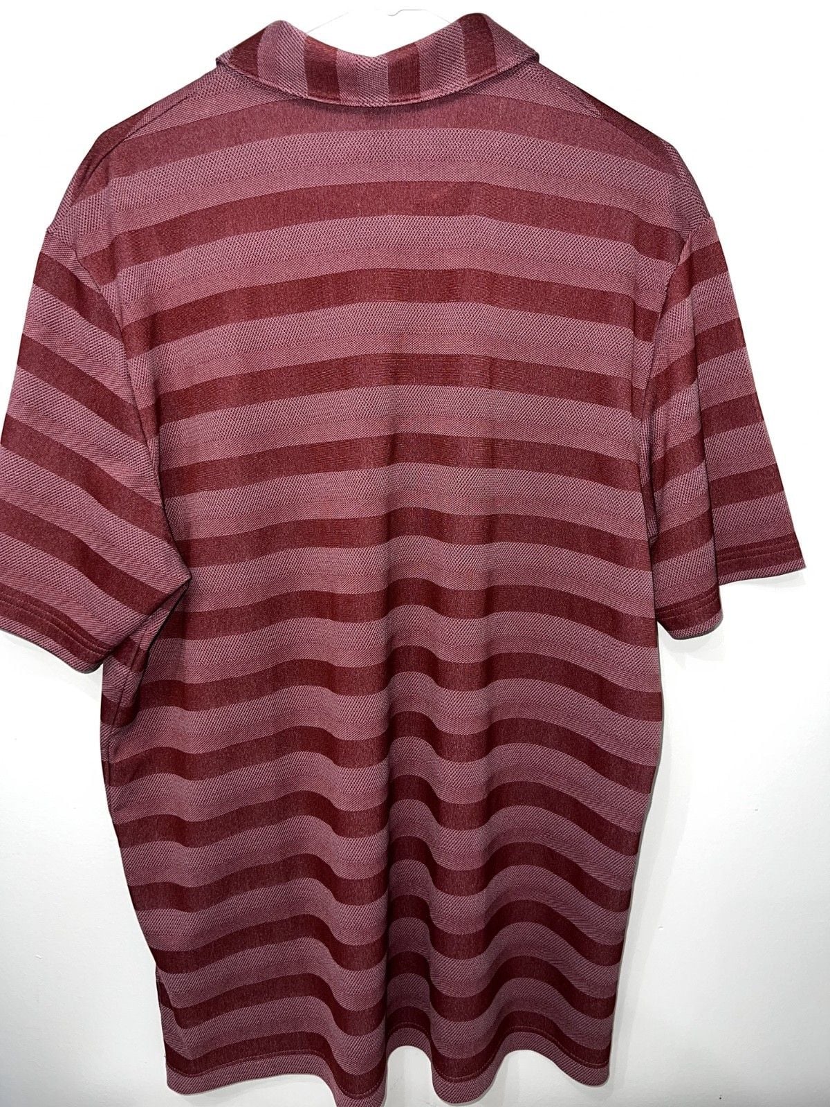 Adidas Polo Shirt Mens XL Red Short Sleeve Performance Stretch Golf * 5
