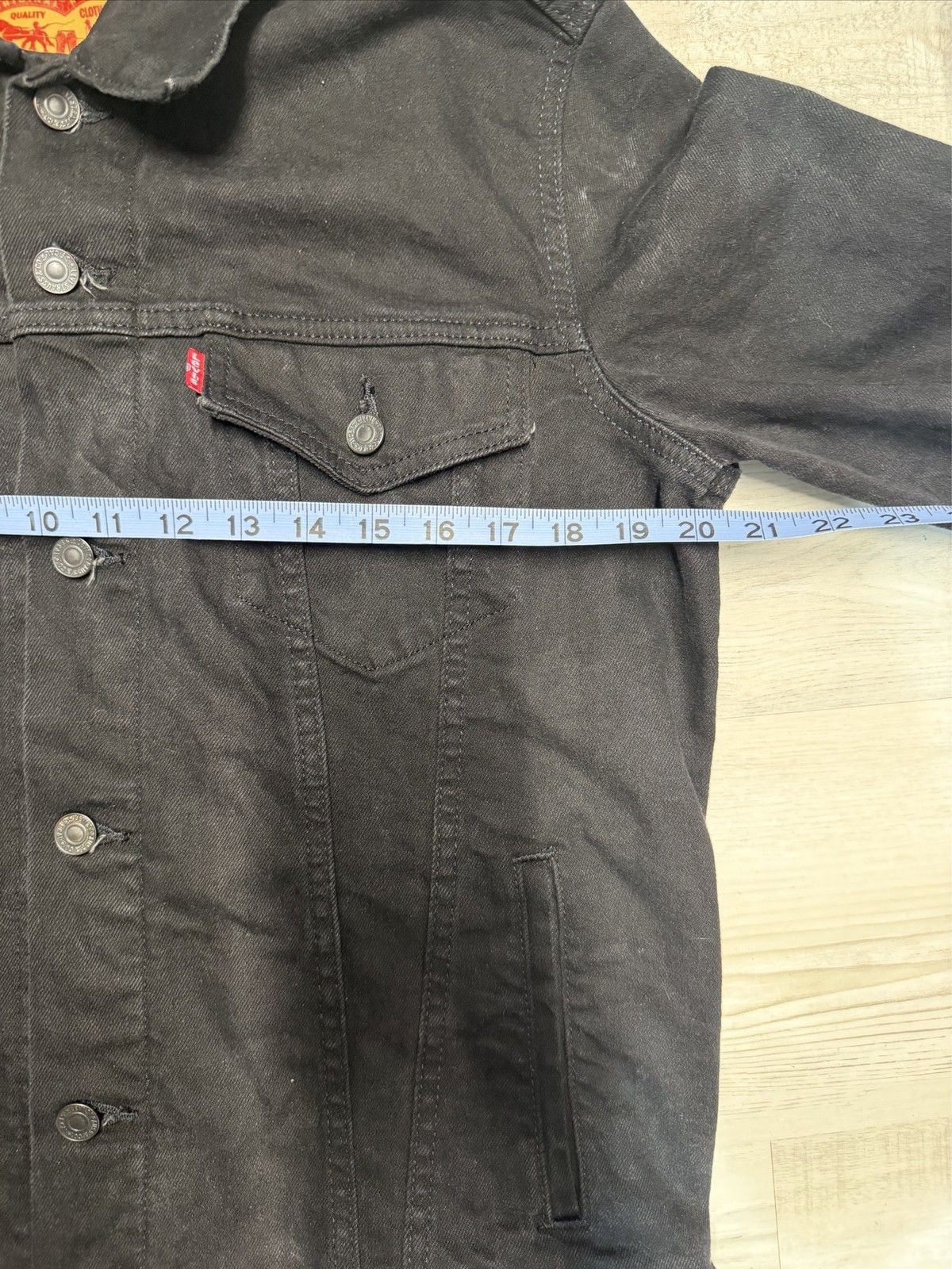 Levi Strauss & Co. Made & Crafted Trucker Jacket Men's M Black Denim 4