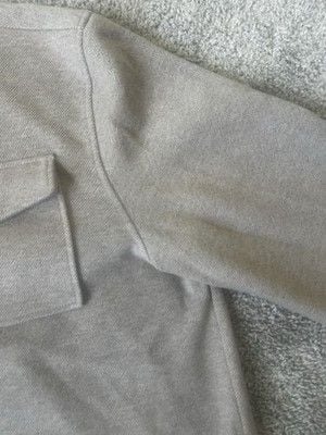 Kenneth Cole Full Zip Stand Collar Jacket - Beige w/ Chest Pockets - Men's XXL 7