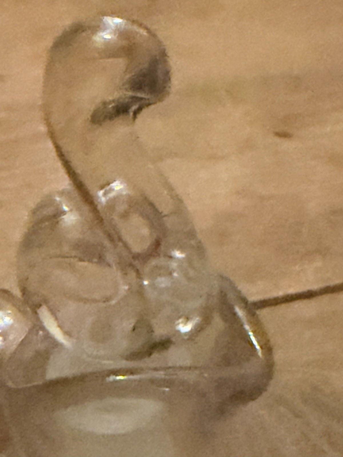 Vtg Cambridge Glass Chantilly Etched Crystal Cruet Bottle Flame Stopper 3900/100 4