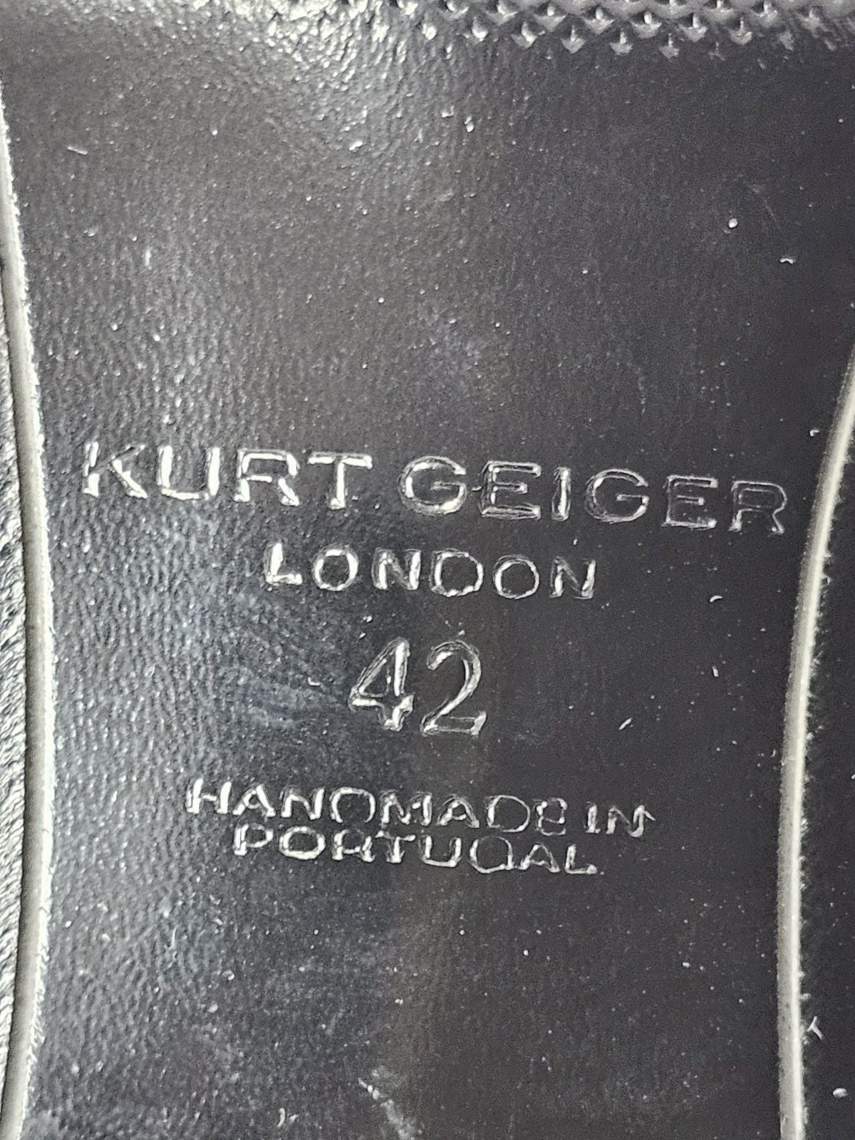 Kurt Geiger Hugh Eagle Black Velvet Loafers Gold Eagle Men’s US 9 EU 42 4