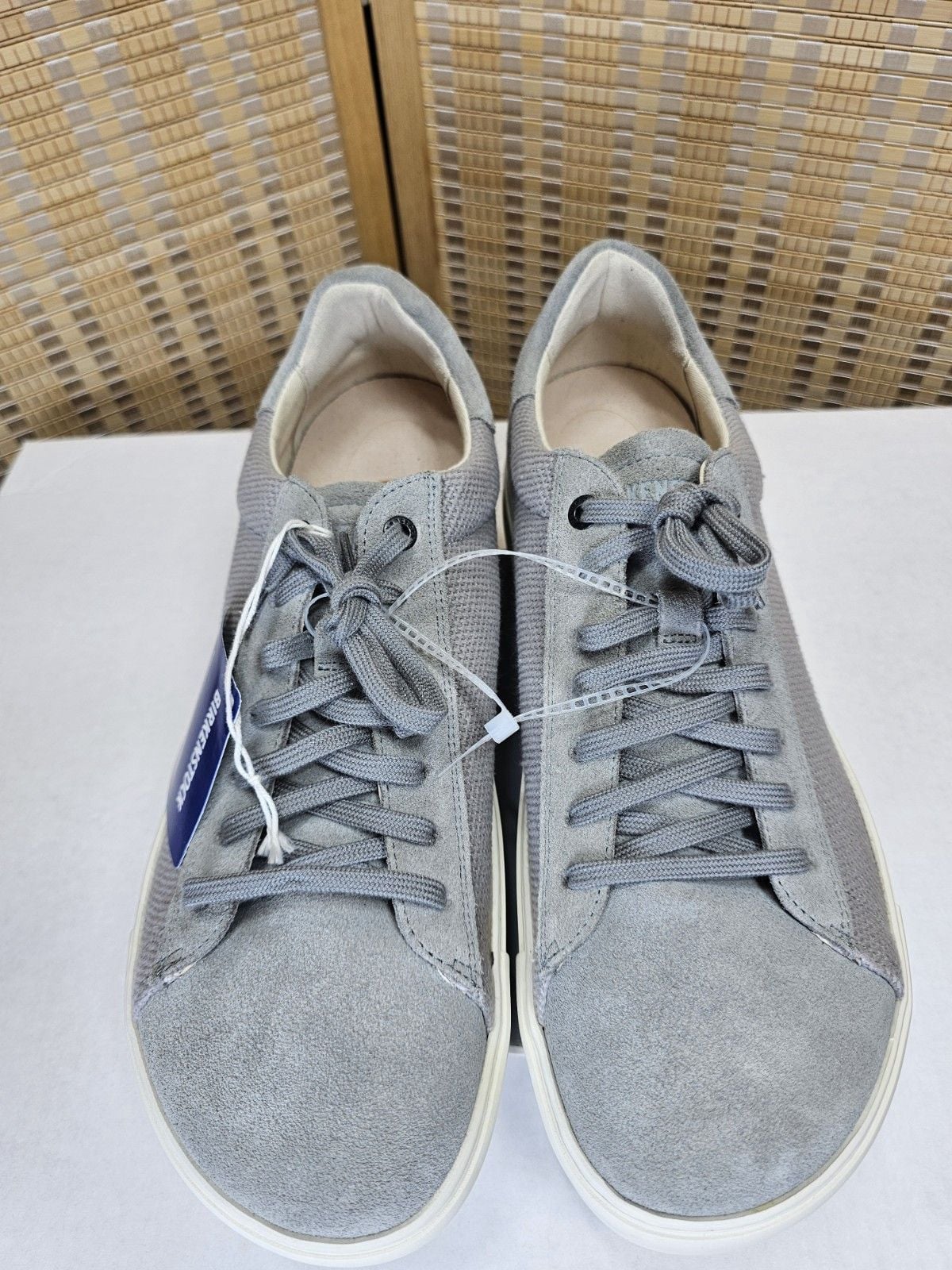 Birkenstock Bend Low Gray Knit Suede Sneakers Men's Size 12 EU 45 8