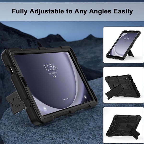 Case for Samsung Galaxy Tab A9 8.7" Shockproof Hard Cover Black