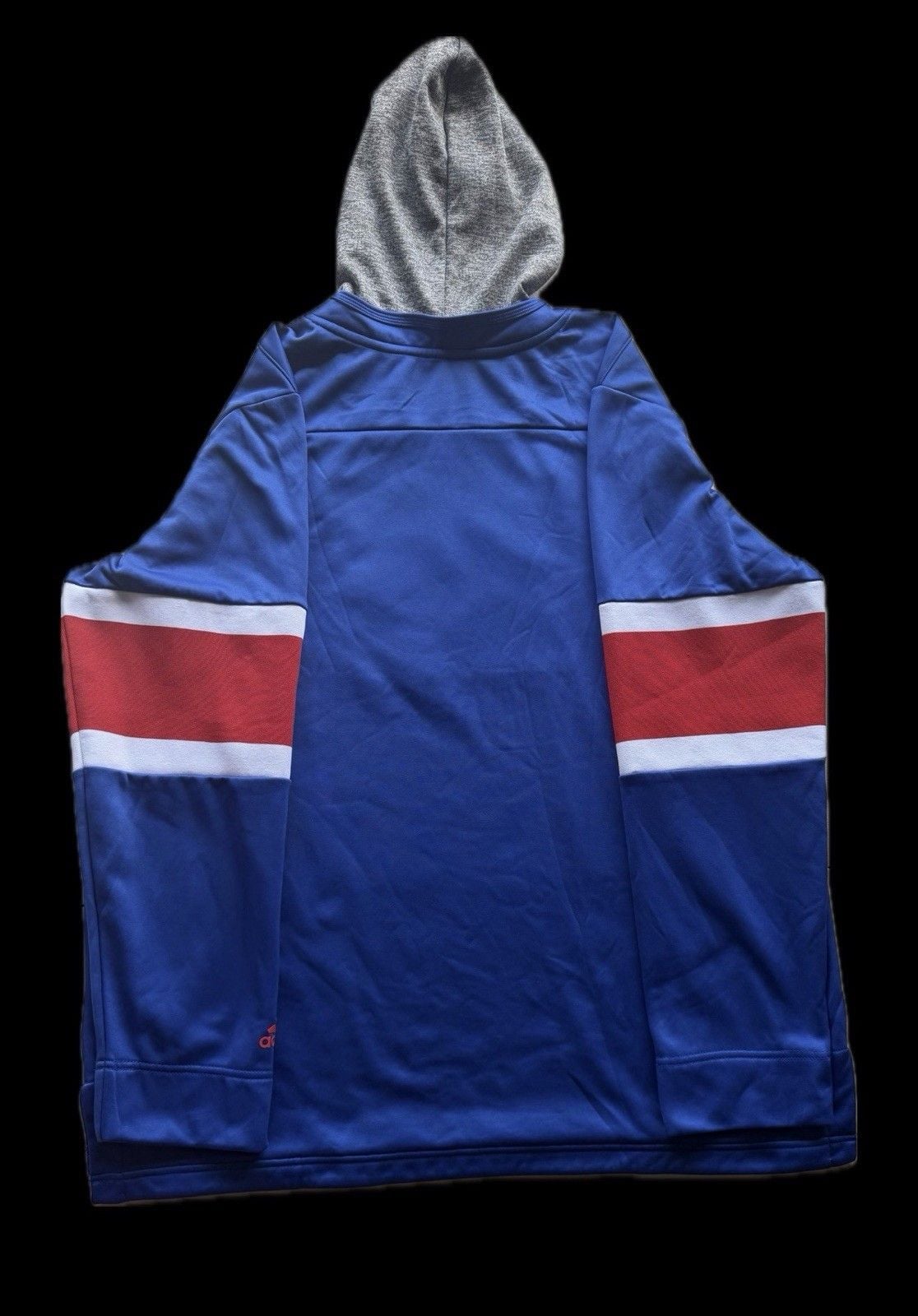 Adidas New York Rangers NHL Hockey Hoodie Pullover Blue XL Officially Licensed 3