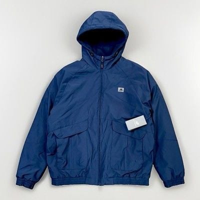 NWT New Balance Men's Puffer Jacket Navy Wind/Water Resistant Soft Quilting L 2