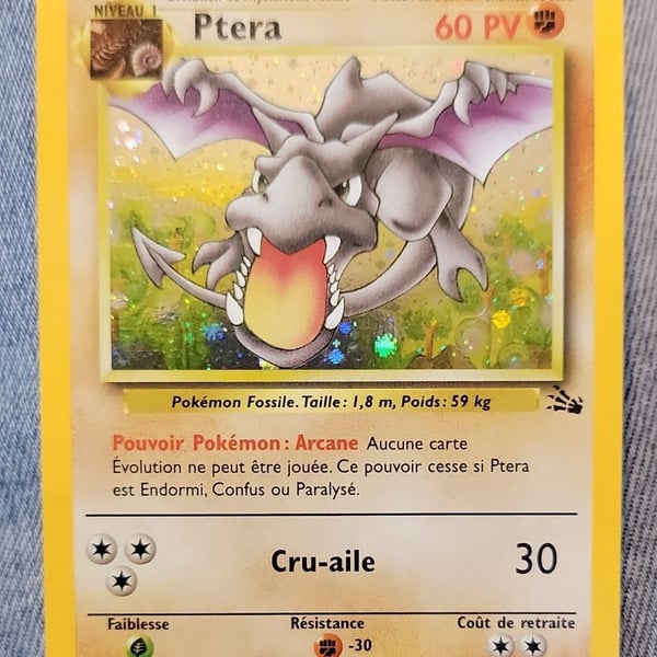 Aerodactyl 1/62 Fossil Holo