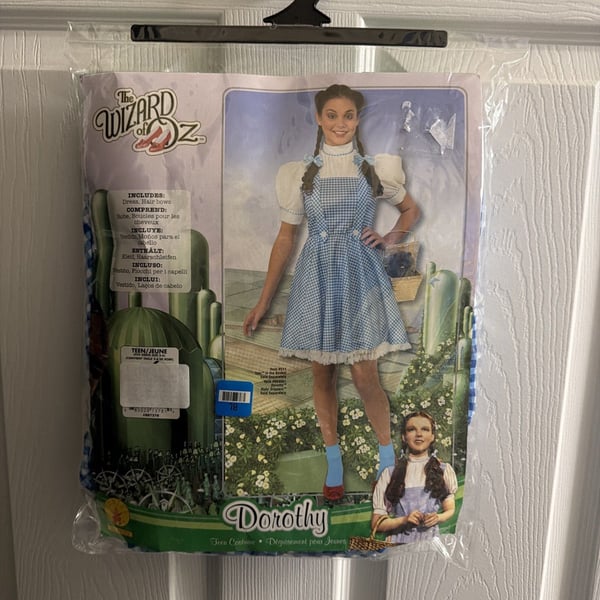 DOROTHY Wizard Oz Halloween Costume Dress Up Cosplay SMALL Tween Girls NEW