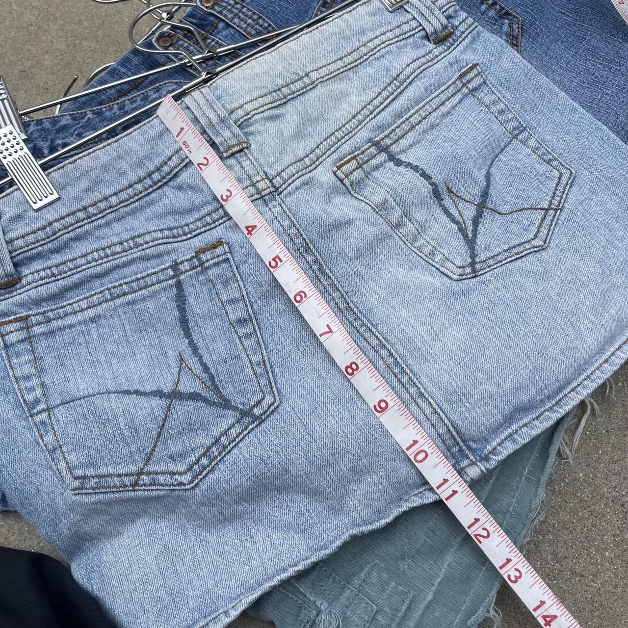 2000s Arizona Jean Co. blue denim mini skirt 8