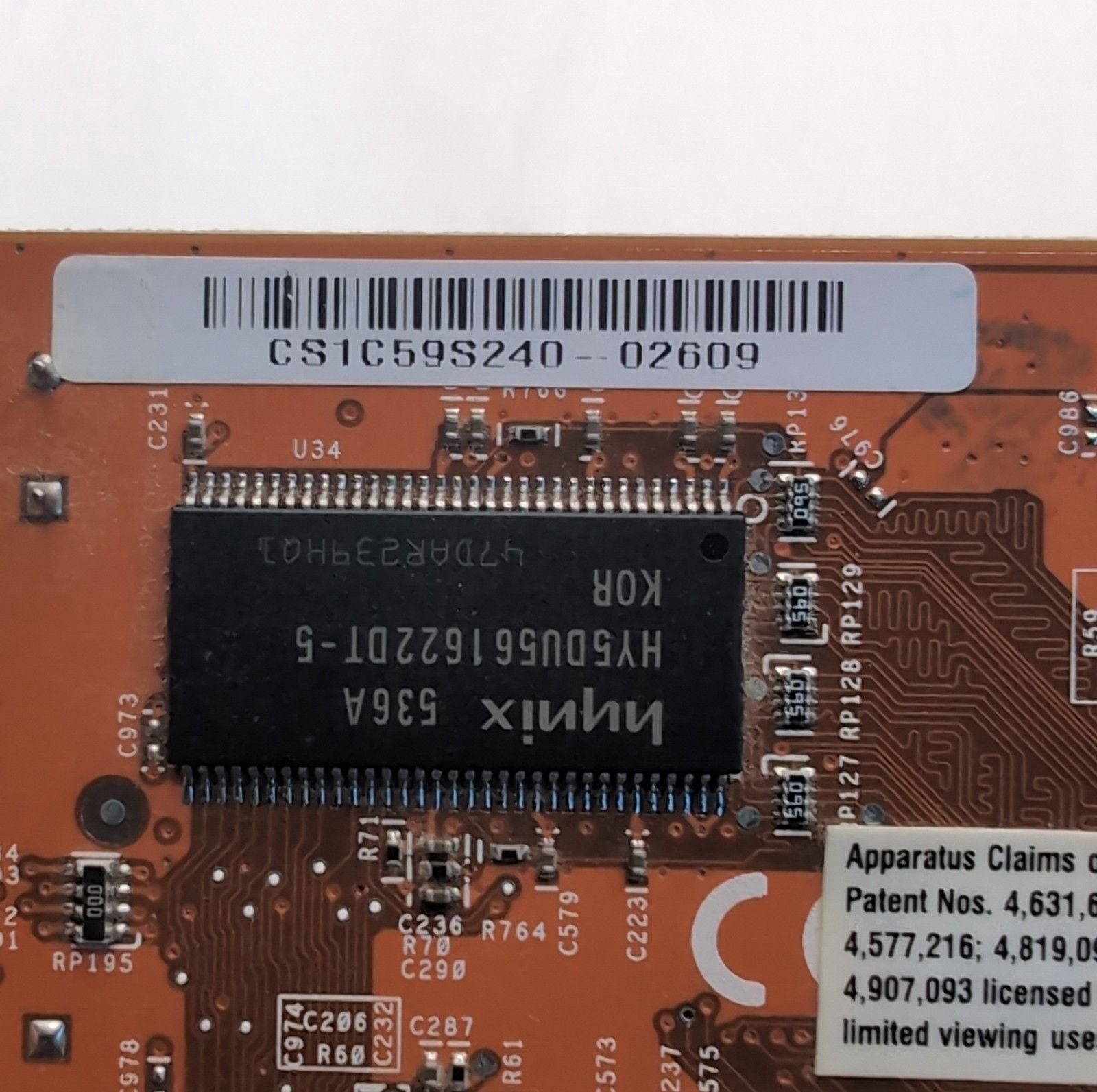 HP 5187-6145 Asus RV370SE/T/128M ATI Radeon X300 SE 128MB PCIe x16 Video Card 8