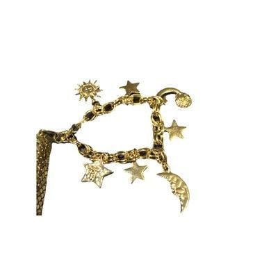 Elegant Gold Mesh Clutch Purse with Star & Moon Charm Bracelet – Evening Bag 2