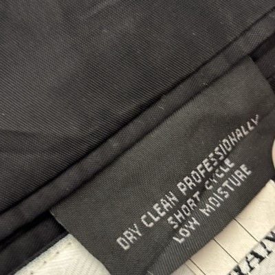 Vintage Christian Dior Suit Mens 46L 44x32 Charcoal Gray Pinstripe Wool 2 Piece 5