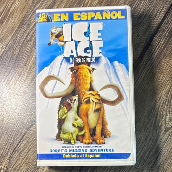 Ice Age (La Era de Hielo) DVD En Español Spanish Dubbed PG Tall DVD Case