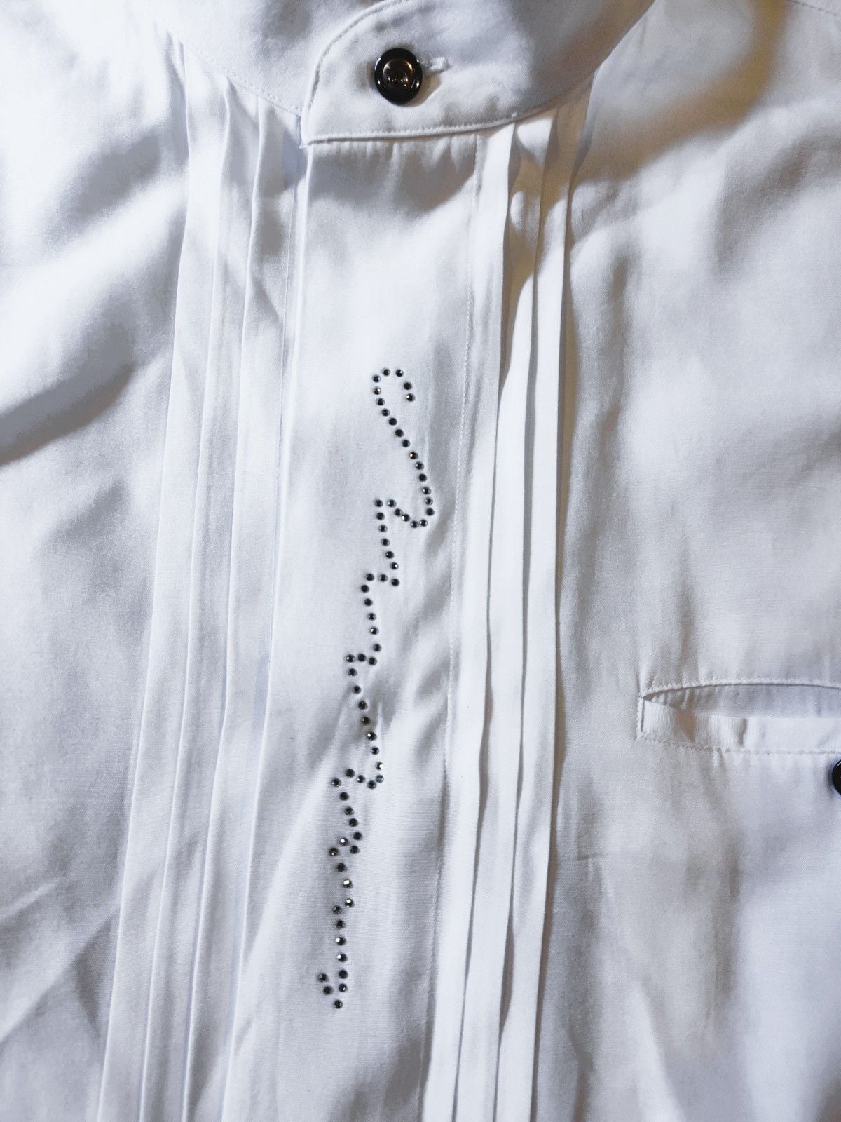 Vintage 1980's Men Club Shirt By P.R.O.N.T.I. Collection by Phita Rhinestone XL 3
