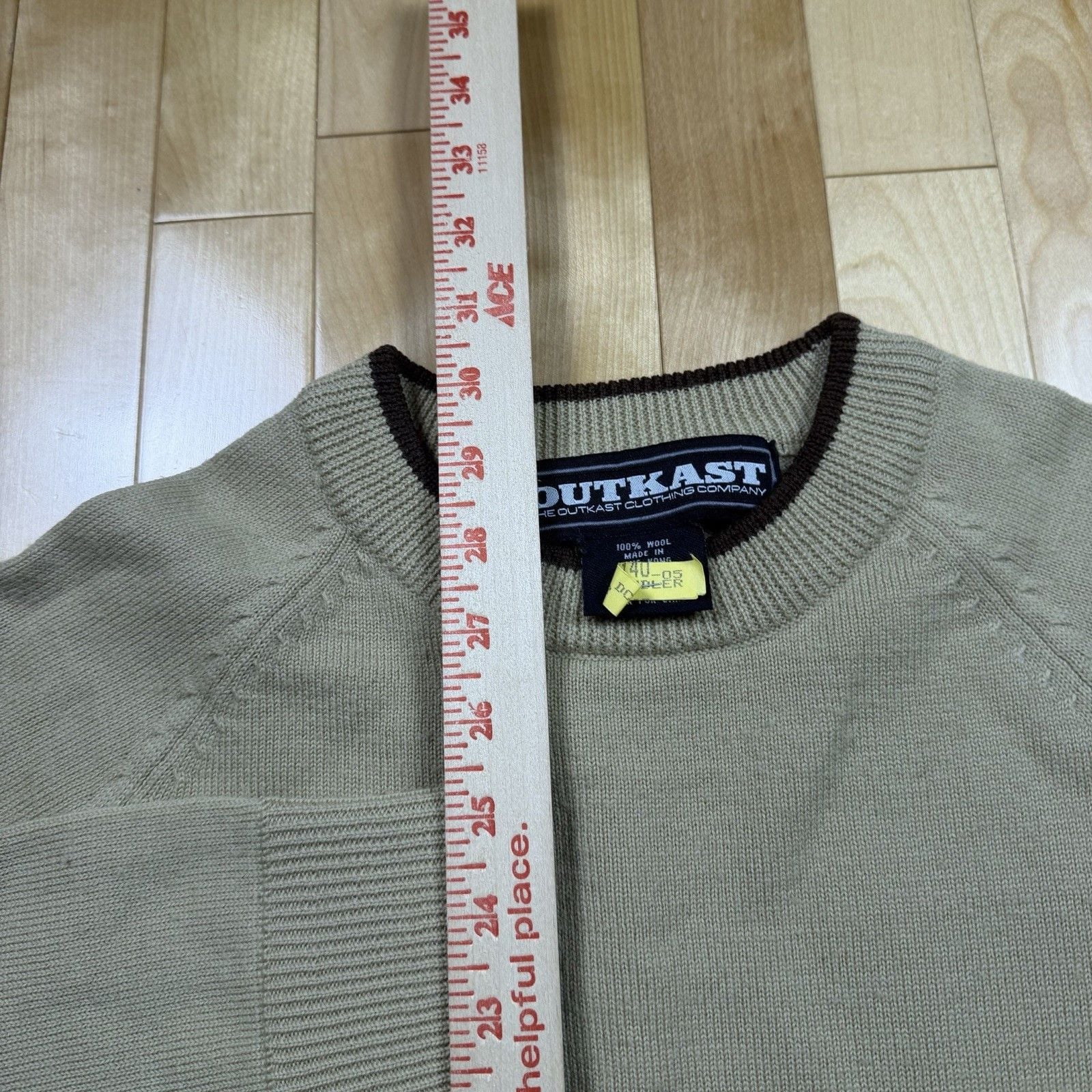 Vintage Outkast Clothing Co Sweater Mens XL 100% Wool Y2K Hip Hop Rap Andre 3000 8