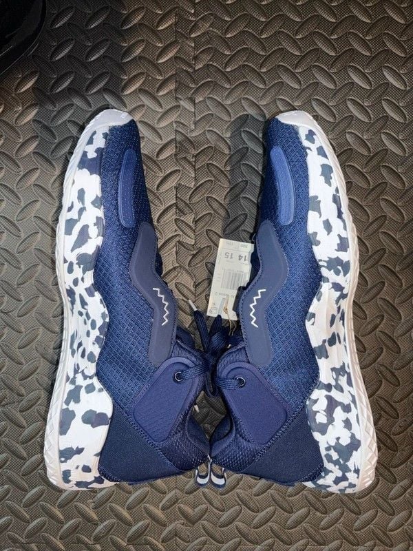 adidas D.O.N. Issue 3 Team Navy Blue Camo Basketball Shoes 6