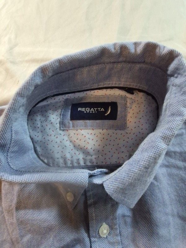 Regatta Sport Blue Button-Down Long Sleeve Shirt 1XL 3