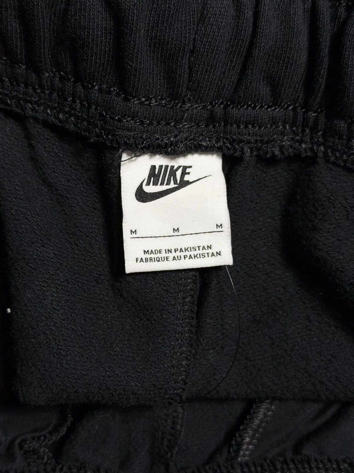 Nike Air Fleece Joggers Mens Medium Black White Cotton Polyester 9