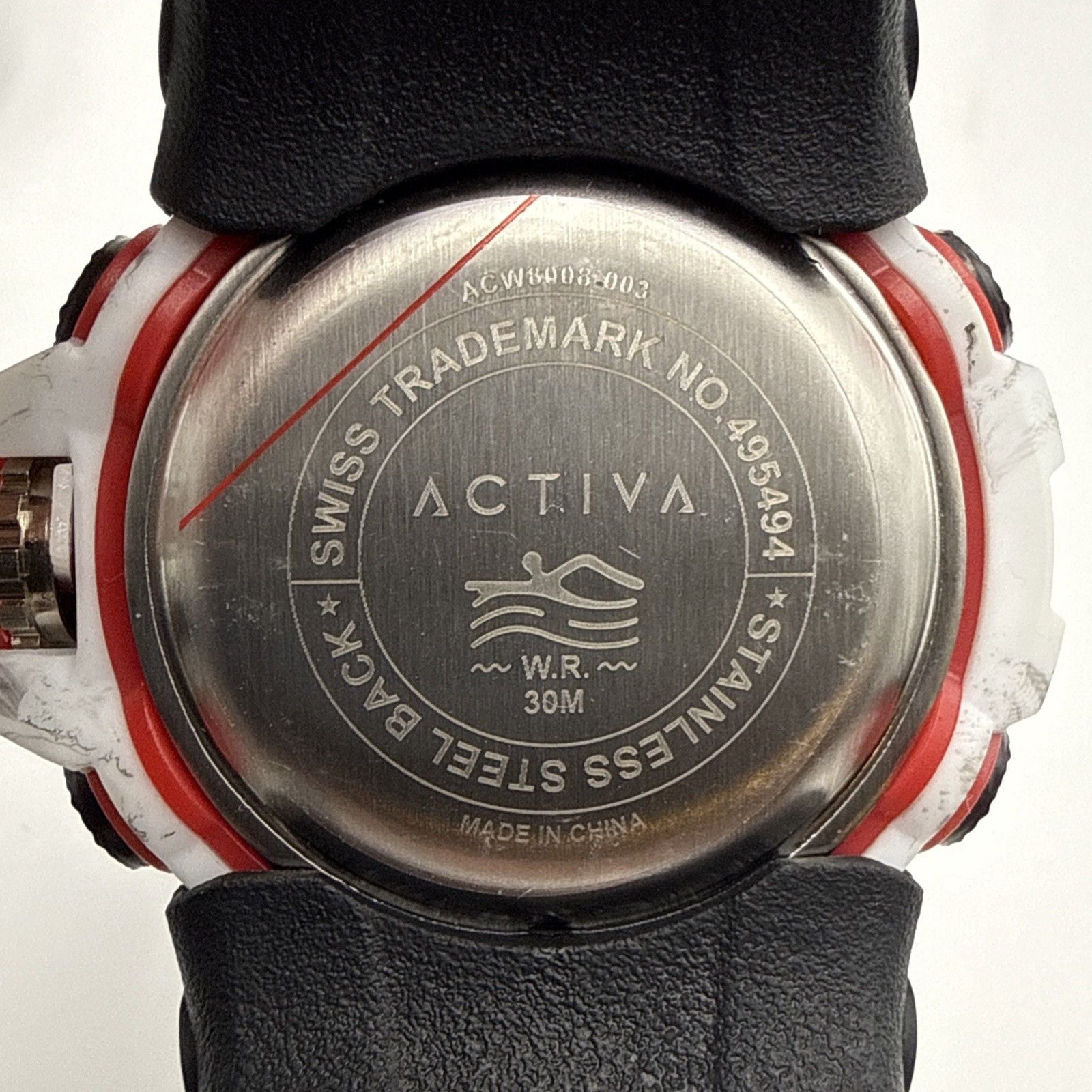 Activa X Invicta ACW8008-003 Digital Essentials 49mm White Camo Watch NIB 14