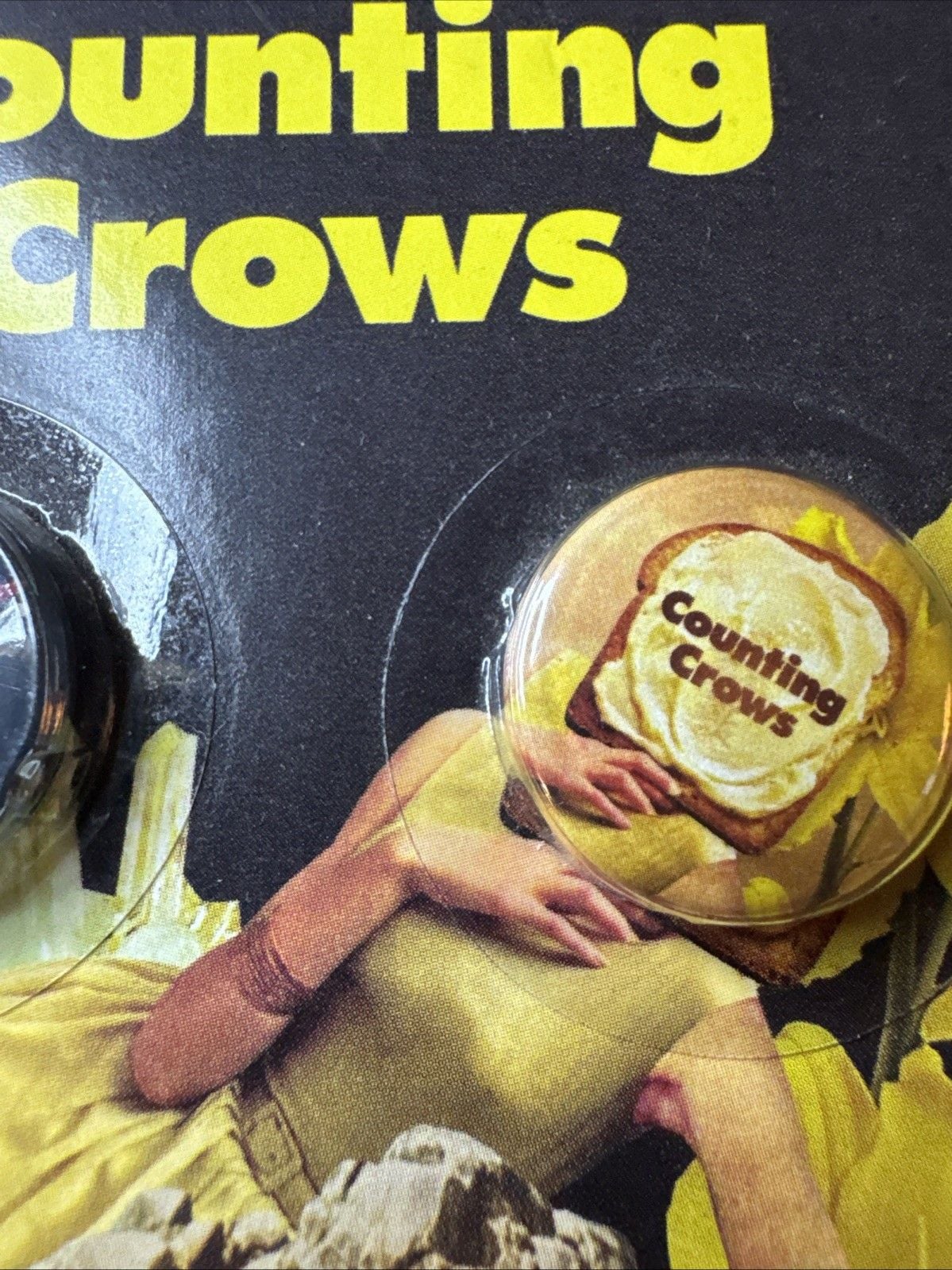 Counting Crows Music Band Set of 4 New Sealed Pins Exclusive VIP Buttons 3