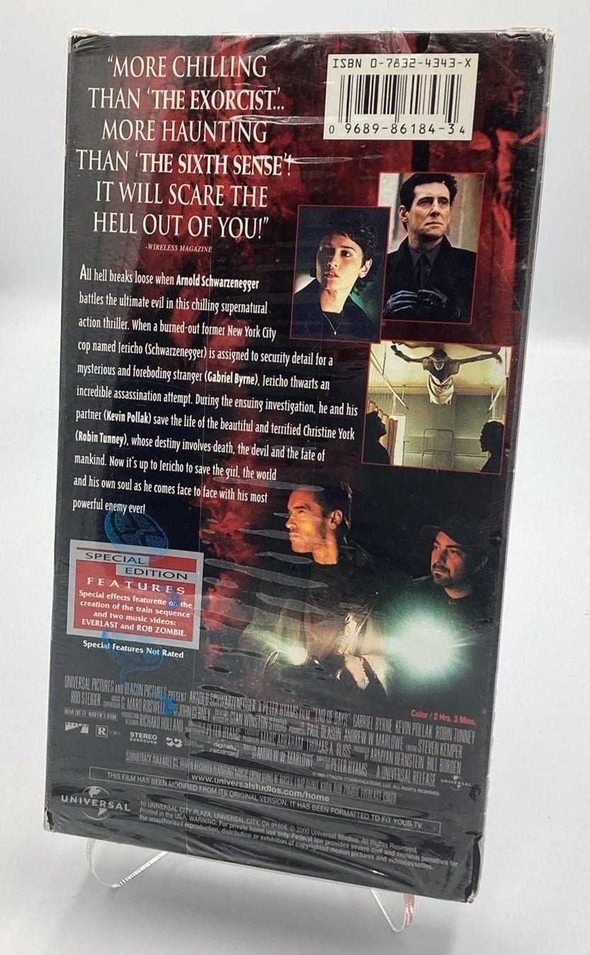 End of Days (VHS, 2000, Special Edition) Arnold Schwarzenegger BRAND NEW SEALED 3