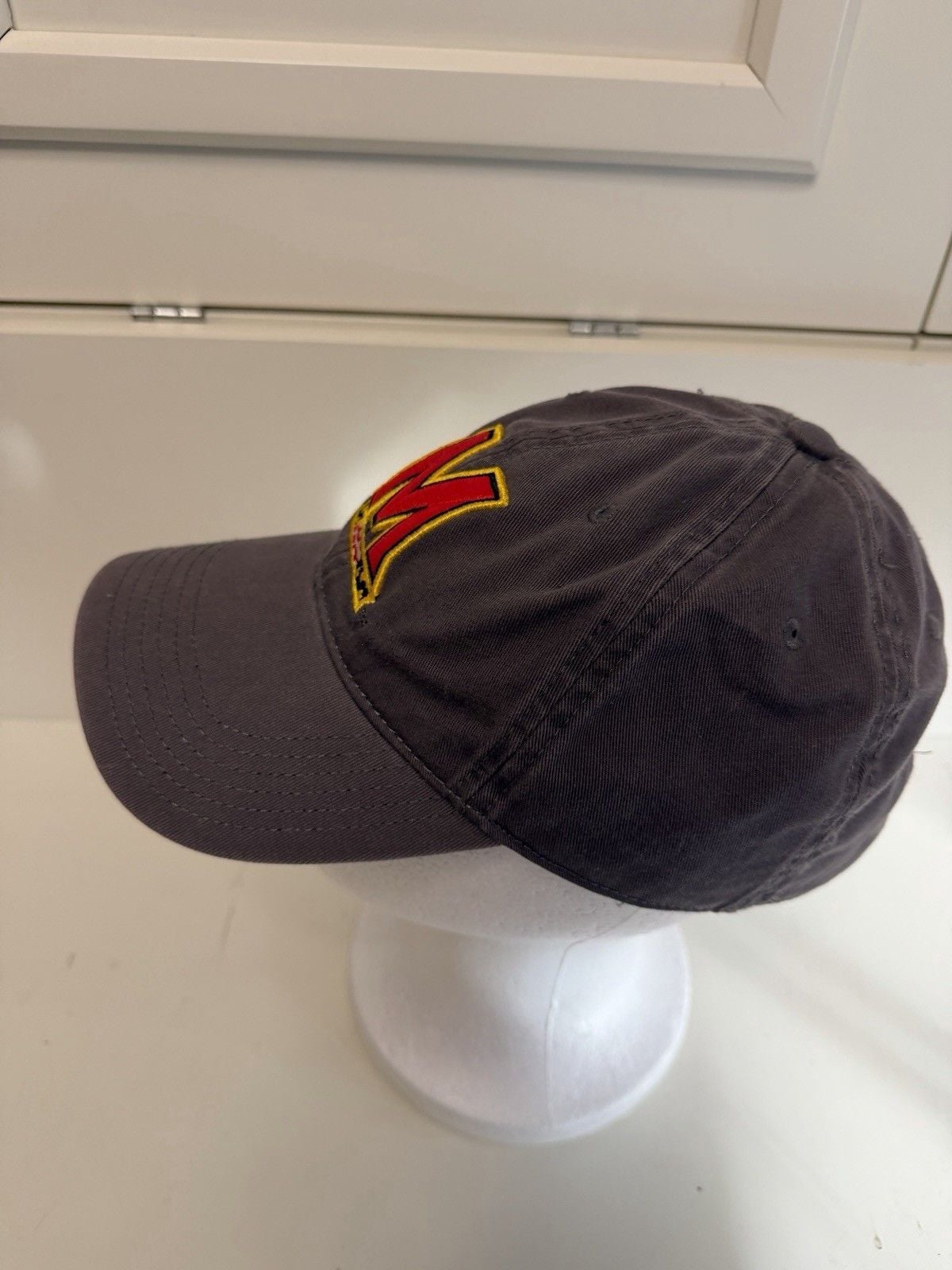 Maryland Terrapins Embroidery Hat Mens Gray Cotton Adjustable Baseball Cap 5
