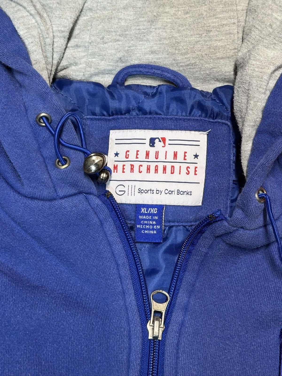 Genuine Merchandise Texas Rangers Hoodie XL MLB Baseball Red Blue Sweatshirt 7