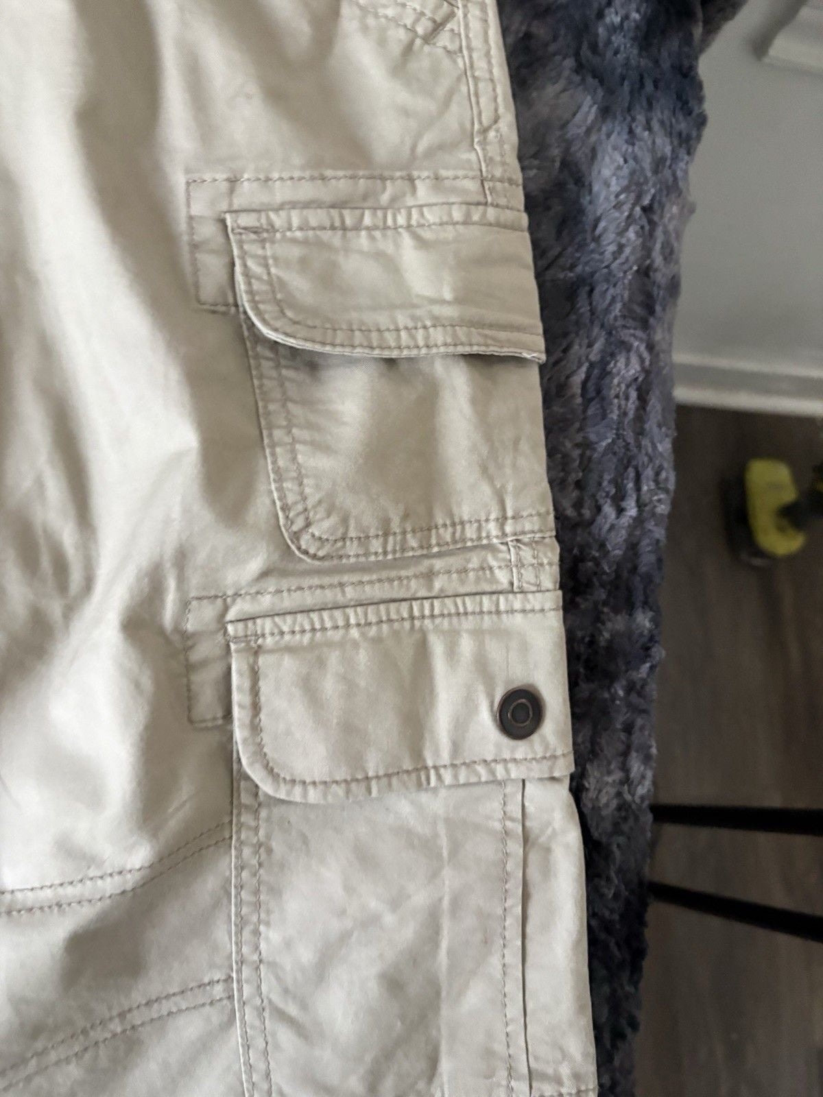 George Mens Cargo Shorts Size 46 Beige Khaki Big and Tall Multi Pocket 7