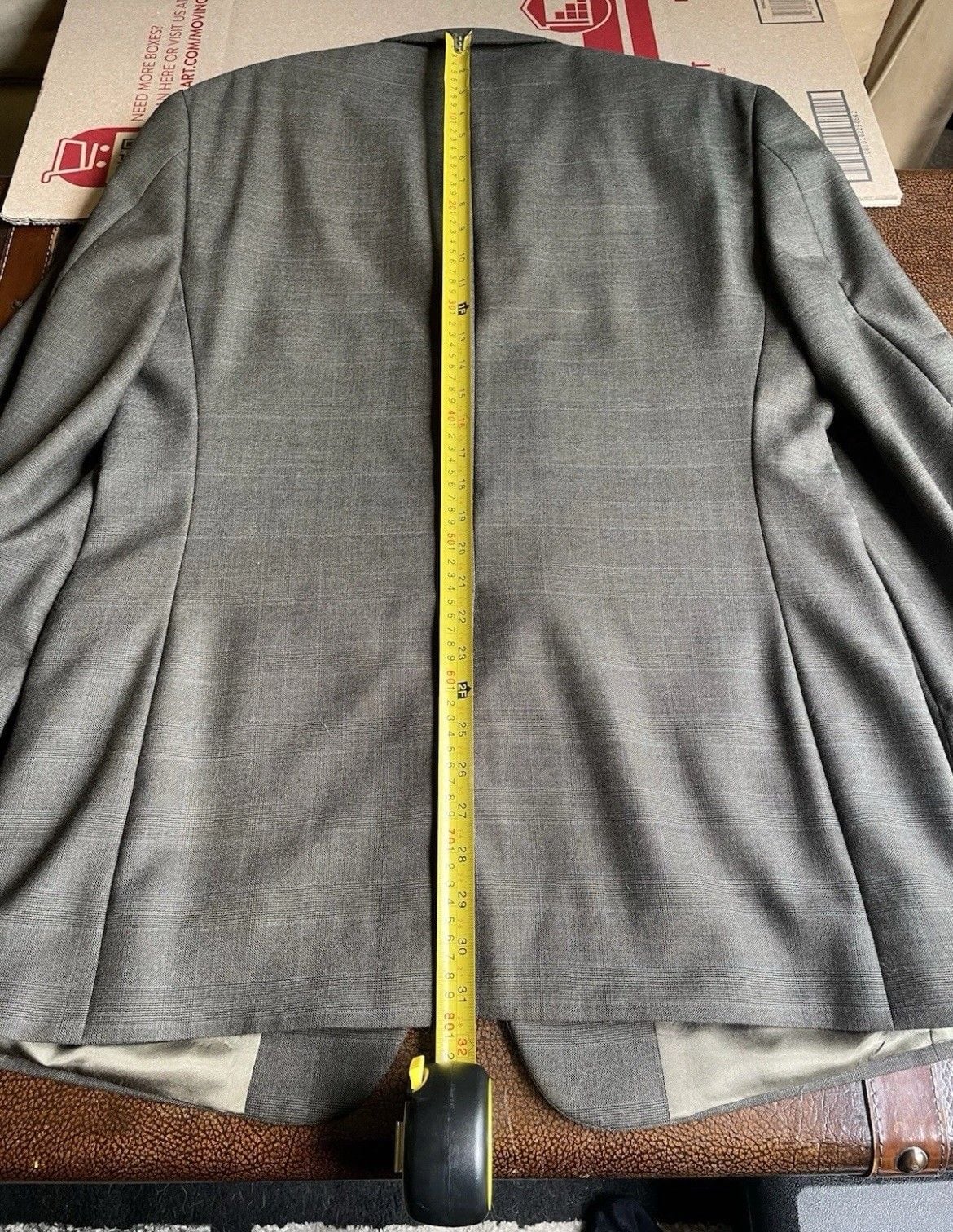 Brooks Brothers Blazer 44r Gray Glen Plaid Made in USA Vintage 90s 4