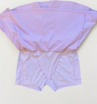 NVGTN Pink Seamless Tennis Skort Built In Shorts Pockets Athletic 6