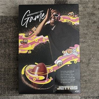 NEW! GENERAL MILLS ~Justin Jefferson's Jettas Mix Strawberry Lemon Cereal~12 oz 2