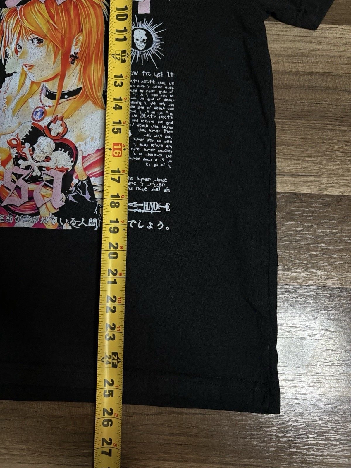 Death Note Misa Amane Vintage Graphic T-Shirt Black Mens Size M 5