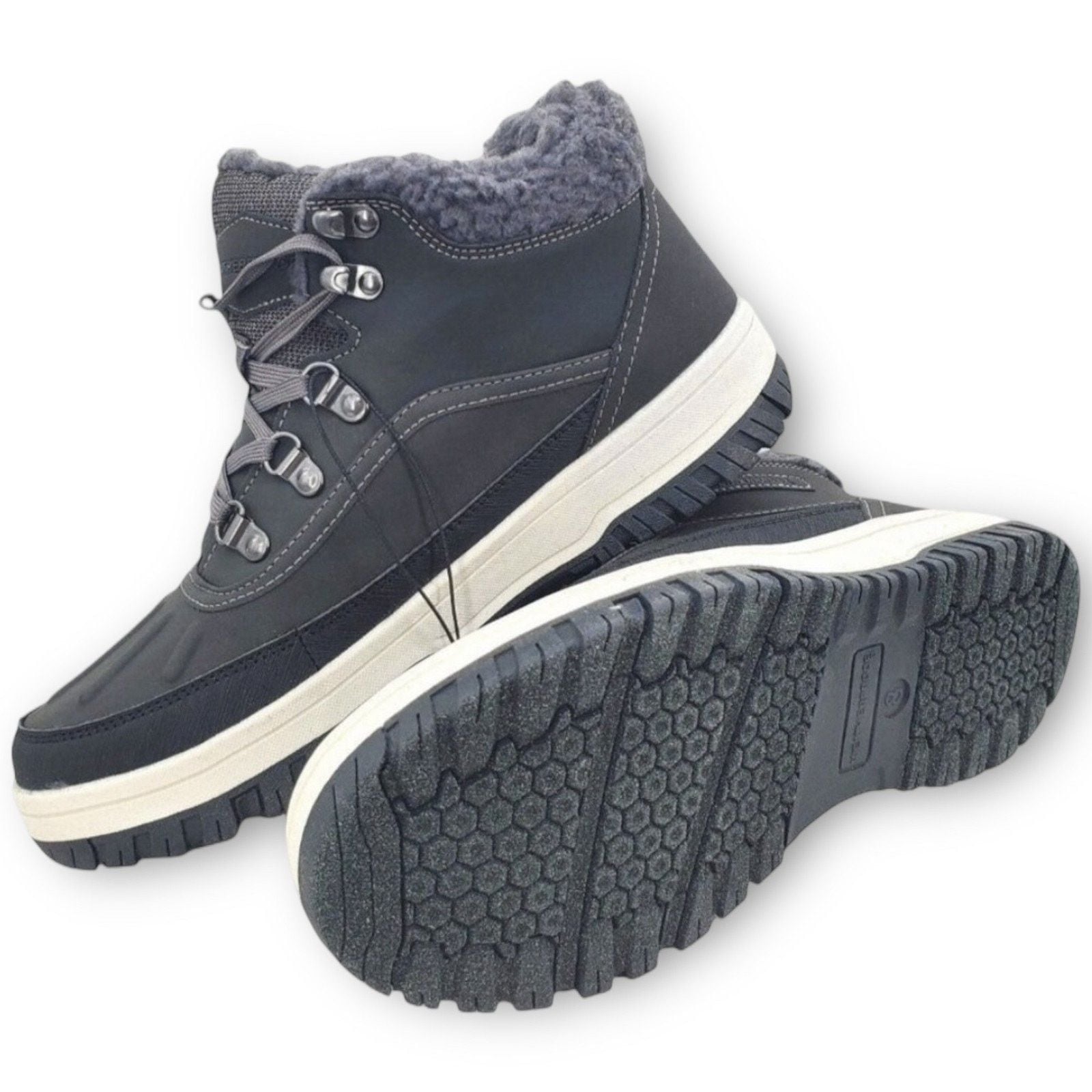 NWT Weatherproof Landon Men’s Suede Sneaker Boots – Grey – Size 13 6
