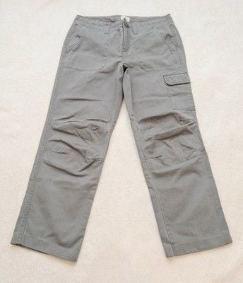 Bass Heritage Collection Women's Cargo Pants Size 6 Gray-Green Cotton Utility 8
